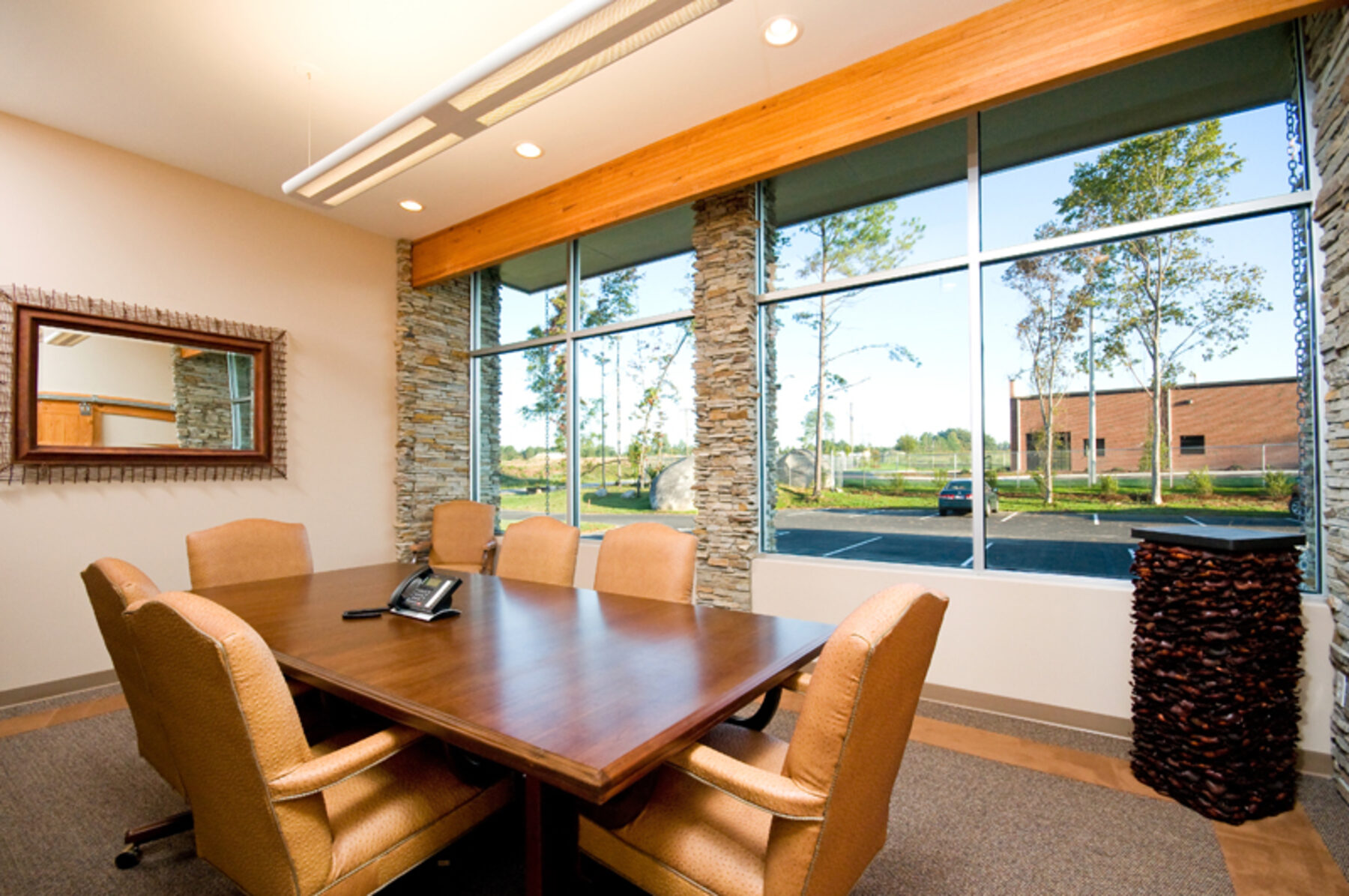 Heavy timber structural framing, exposed post and beam construction